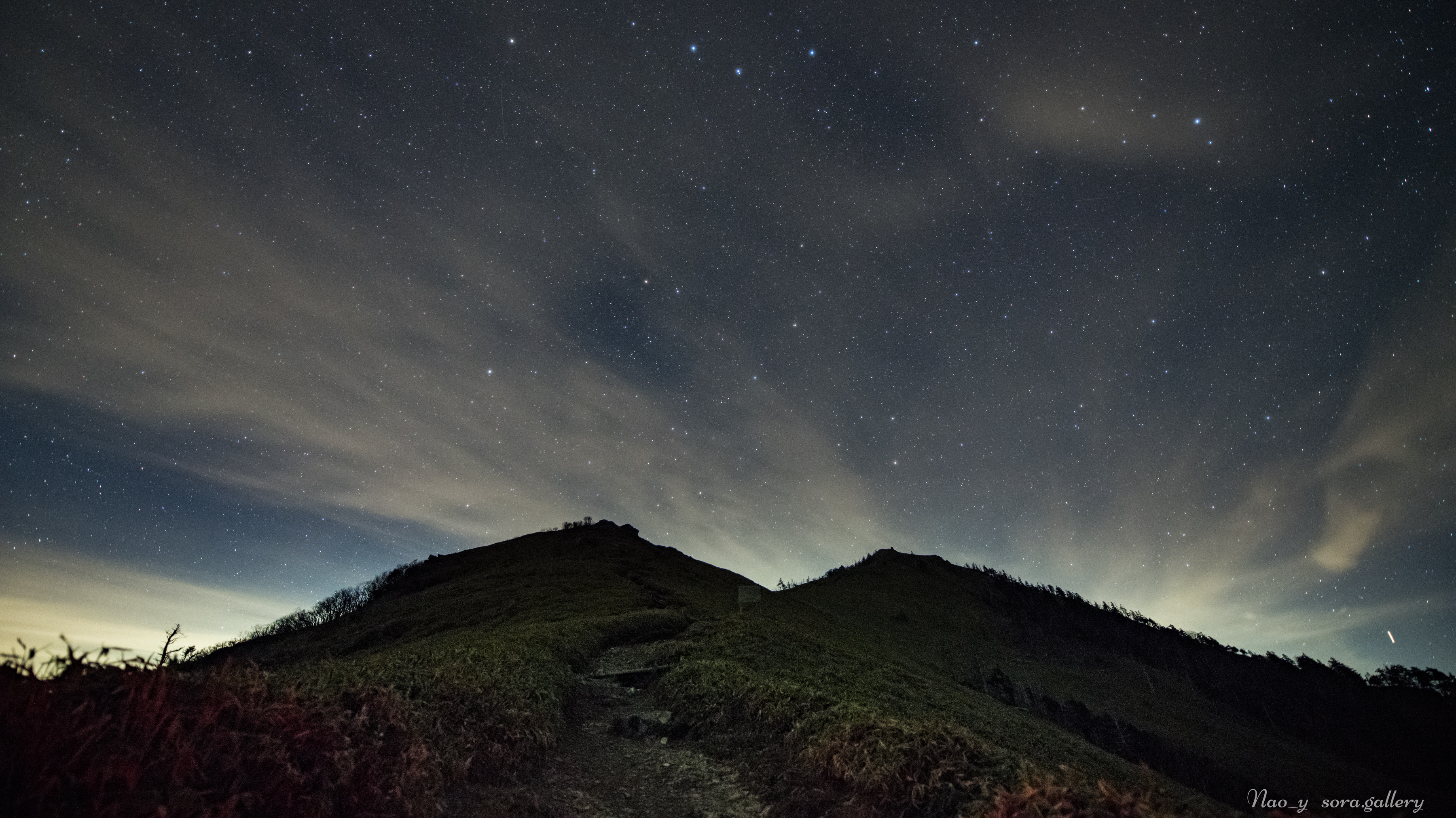 【Movie】 星あかりが照らす道　剣山山頂