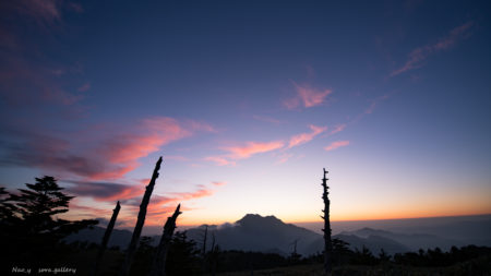 【Movie】瓶ヶ森から石鎚山を臨む　夕景